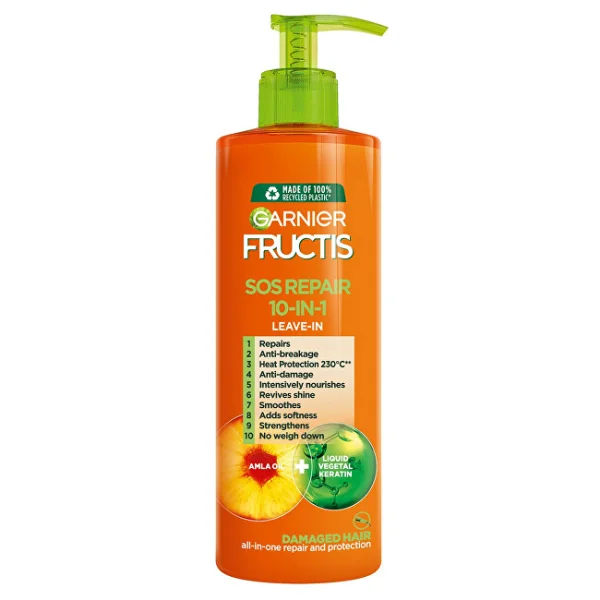 Fructis sos damage eraser keratin filler 10-in-1 leave-in