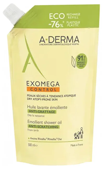 A-Derma A-Derma Exomega Control Emollient Shower Oil - Refill thumbnail 5