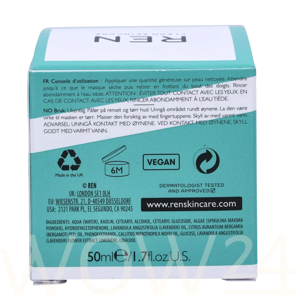 Ren clean skincare Clearcalm Invisible Pores Detox Mask thumbnail 3