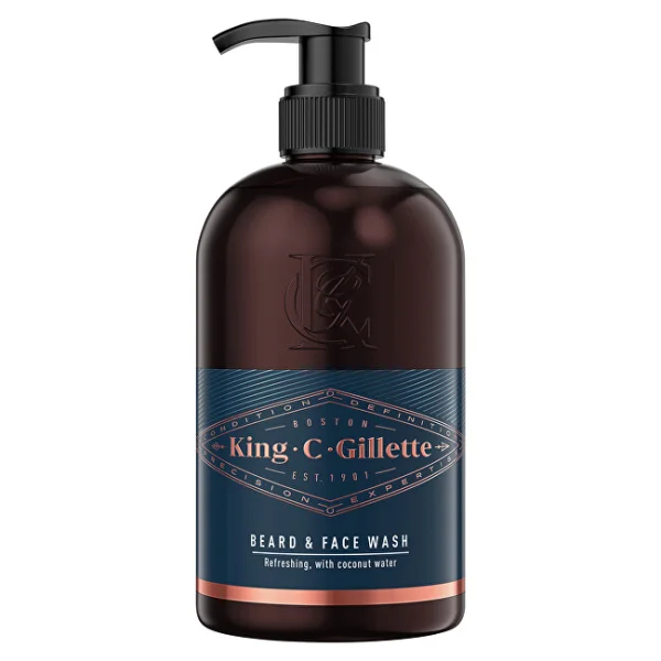 King c. beard & face wash