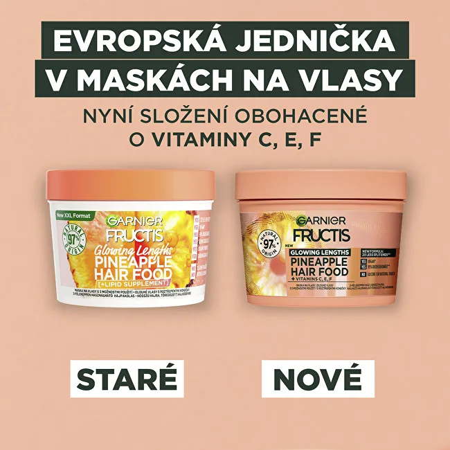 Garnier Fructis Hair Food Pineapple Glowing Lengths Mask thumbnail 2
