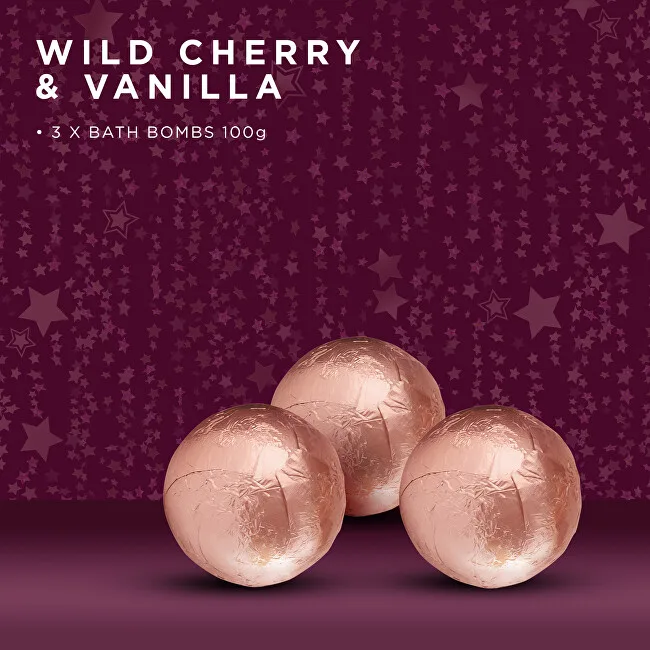 Baylis & Harding Gift set of sparkling bath balls Wild Cherry & Vanilla 3 pcs thumbnail 2