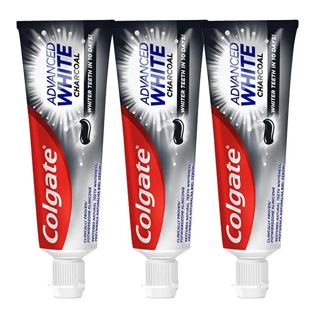 Colgate Advanced White Charcoal whitening toothpaste 3 x thumbnail 2