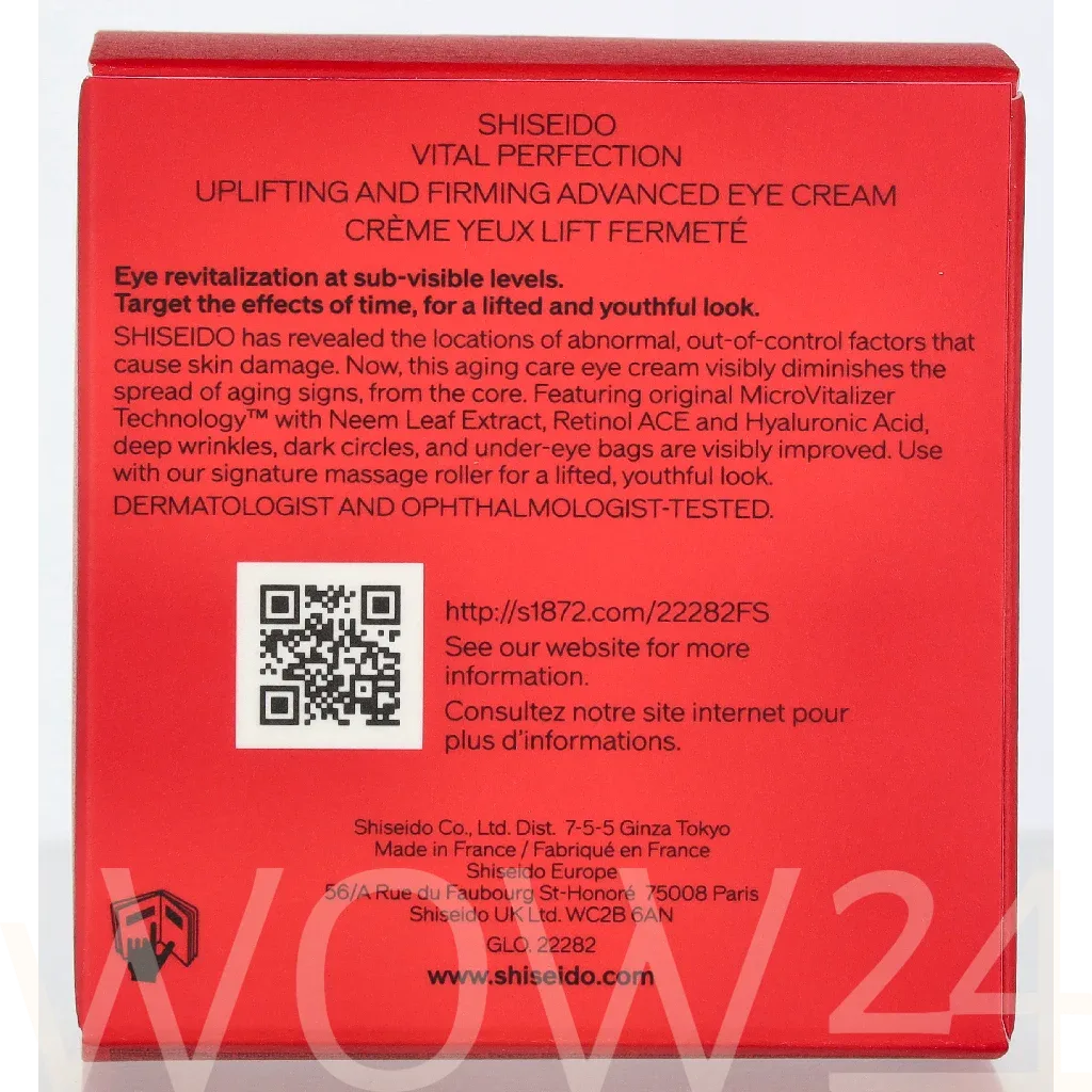 Shiseido Vital perfection uplifting and firming eye cream thumbnail 3