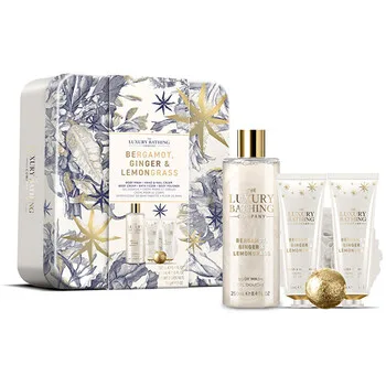 The Luxury Bathing Company Body care gift set in a tin box Bergamot, Ginger & Lemongrass 5 pcs thumbnail 2