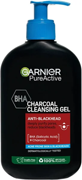 Pure active charcoal cleansing gel