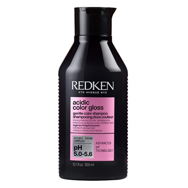 Acidic color gloss sulfate-free shampoo