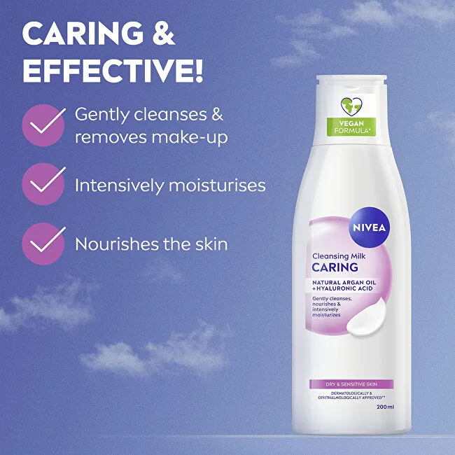 Nivea Cleansing Milk for dry and sensitive skin thumbnail 2