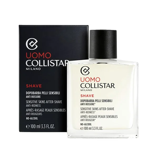 Man line sensitive skin after shave