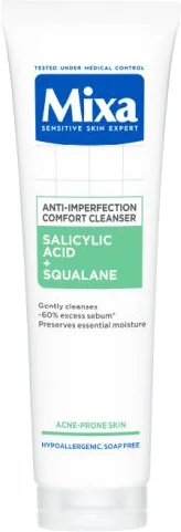Salicylic acid + squalane anti-imperfection comfort cleanser
