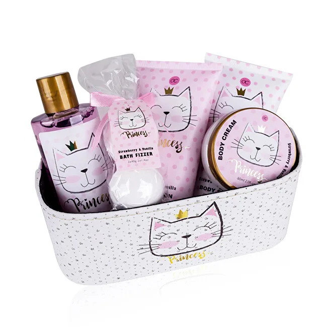 Accentra Princess Kitty glitter basket gift set thumbnail 3