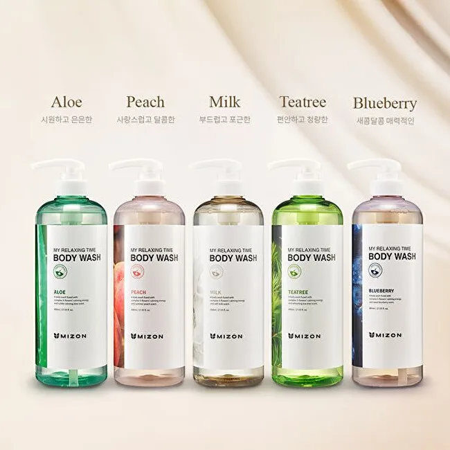 Mizon Fresh shower gel My Relaxing Time Aloe ( Body Wash) 800 ml thumbnail 2