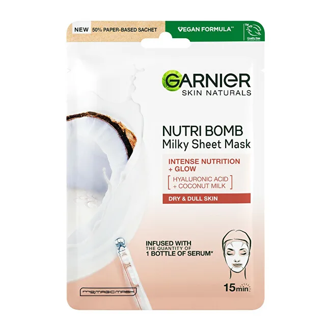 Garnier Skin Naturals Nutri Bomb Coconut + Hyaluronic Acid thumbnail 2
