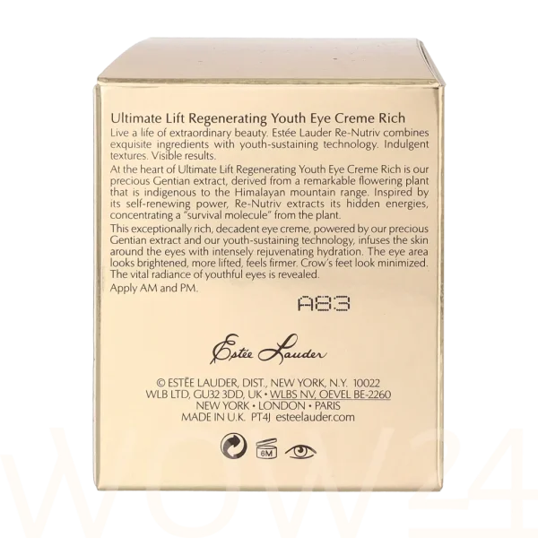 Re-nutriv ultimate lift regenerating youth eye creme rich thumbnail 5
