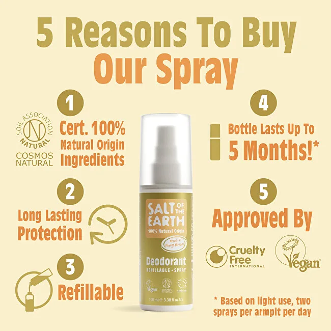 Salt Of The Earth Deodorant spray Neroli & Orange Blossom Deodorant Spray 100 ml thumbnail 2