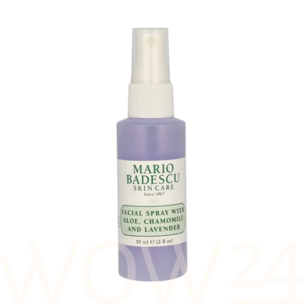 Facial spray with aloe, chamomile and lavender