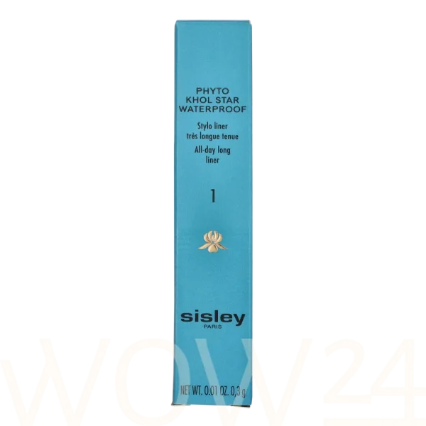 Phyto - khol star waterproof eye pencil 1 sparkling black 0,