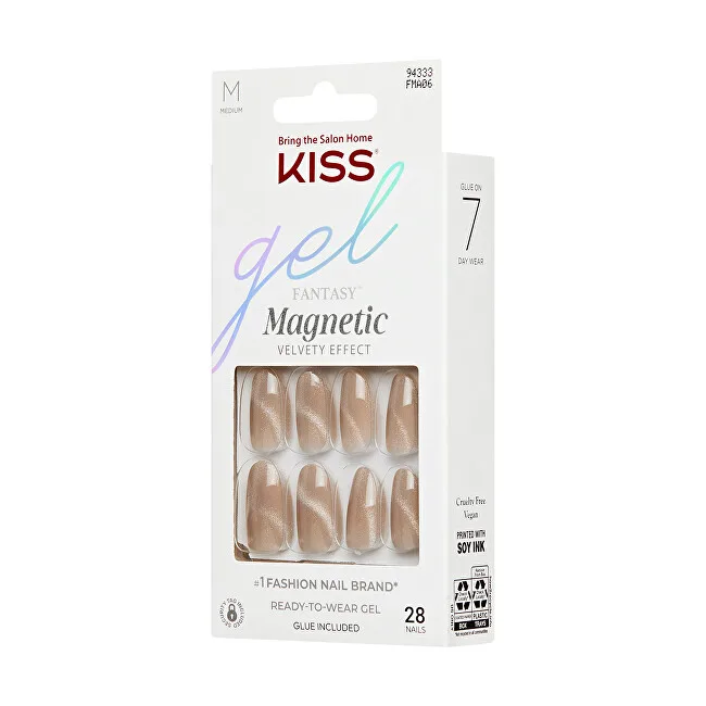 Kiss Gel nails Gel Fantasy Magnetic (Drama) 28 pcs thumbnail 3