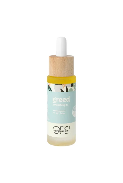 Greed smoothing face oil