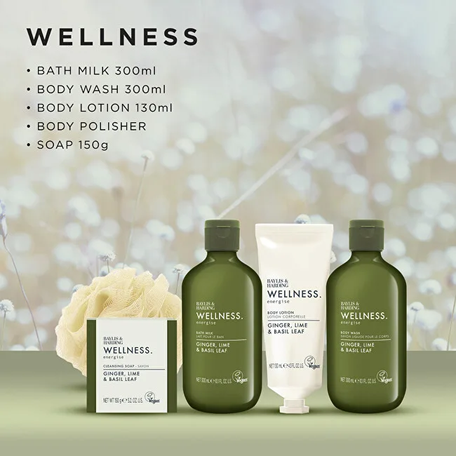 Baylis & Harding Body care gift set in a basket Ginger, Lime & Basil 5 pcs thumbnail 3