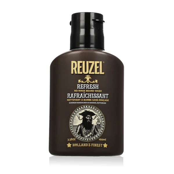 Refresh no rinse beard wash