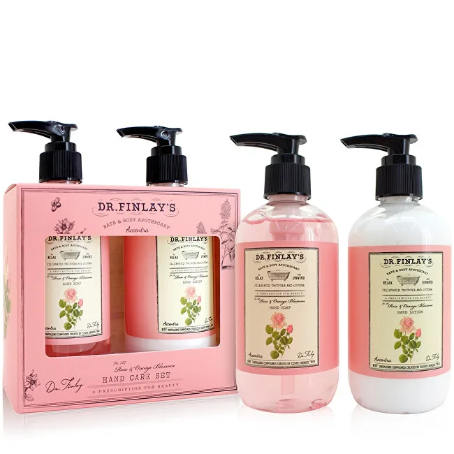 Accentra Dr. Finlay`s Rose & Orange Blossom Hand Care Pump Gift Set thumbnail 2