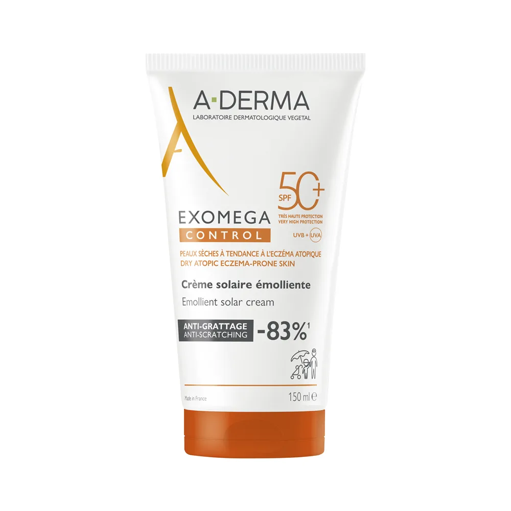 A-Derma Emollient Protective Cream SPF 50+ Exomega Control (Emollient Solar Cream) 150 ml thumbnail 2