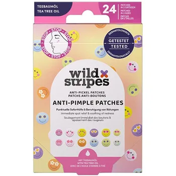Wild Stripes Hydrocolloid acne patches with tea tree oil Smile Prevent (Anti-Pimple Patches) 24 pcs thumbnail 2