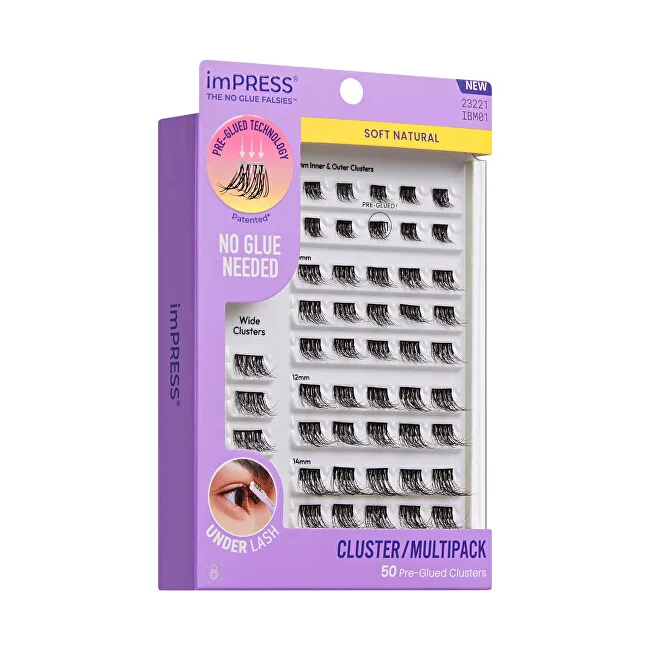 Kiss imPRESS Pre-glued Cluster Multi 01 Cluster Lashes thumbnail 3