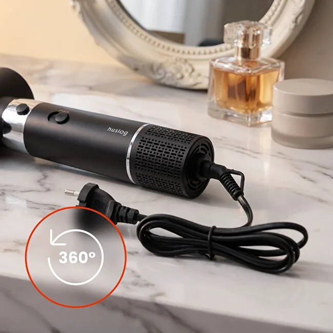 Huslog Hot air brush 6 in 1 with ionization black thumbnail 6