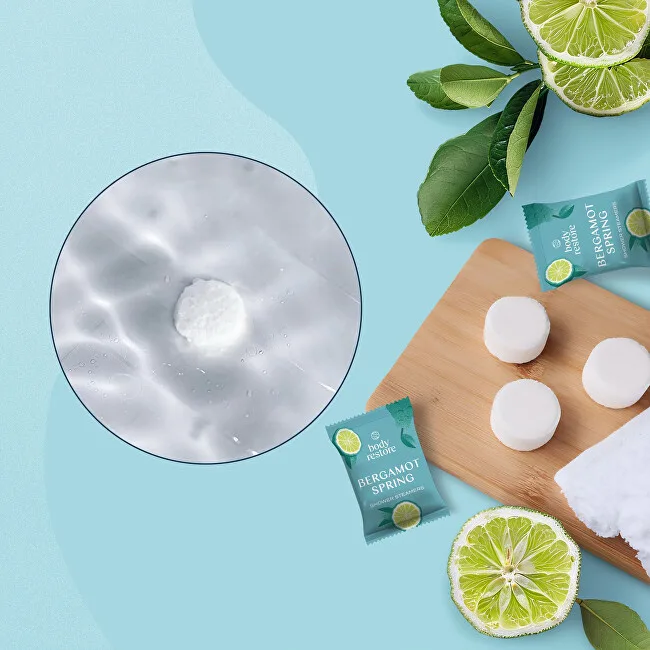 Body Restore Set of aromatic tablets for the shower Bergamot Spring Shower Steamers 3 pcs thumbnail 4