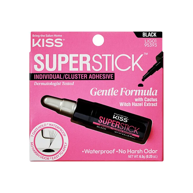 Kiss Eyelash Glue Super Stick Individual (Lash Cluster Adhesive) 6.5 g Black thumbnail 8