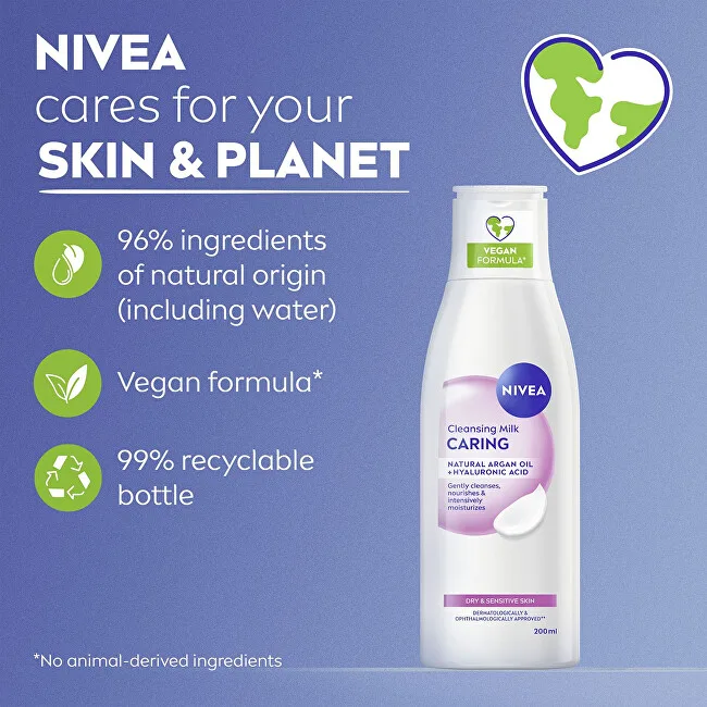 Nivea Cleansing Milk for dry and sensitive skin thumbnail 6