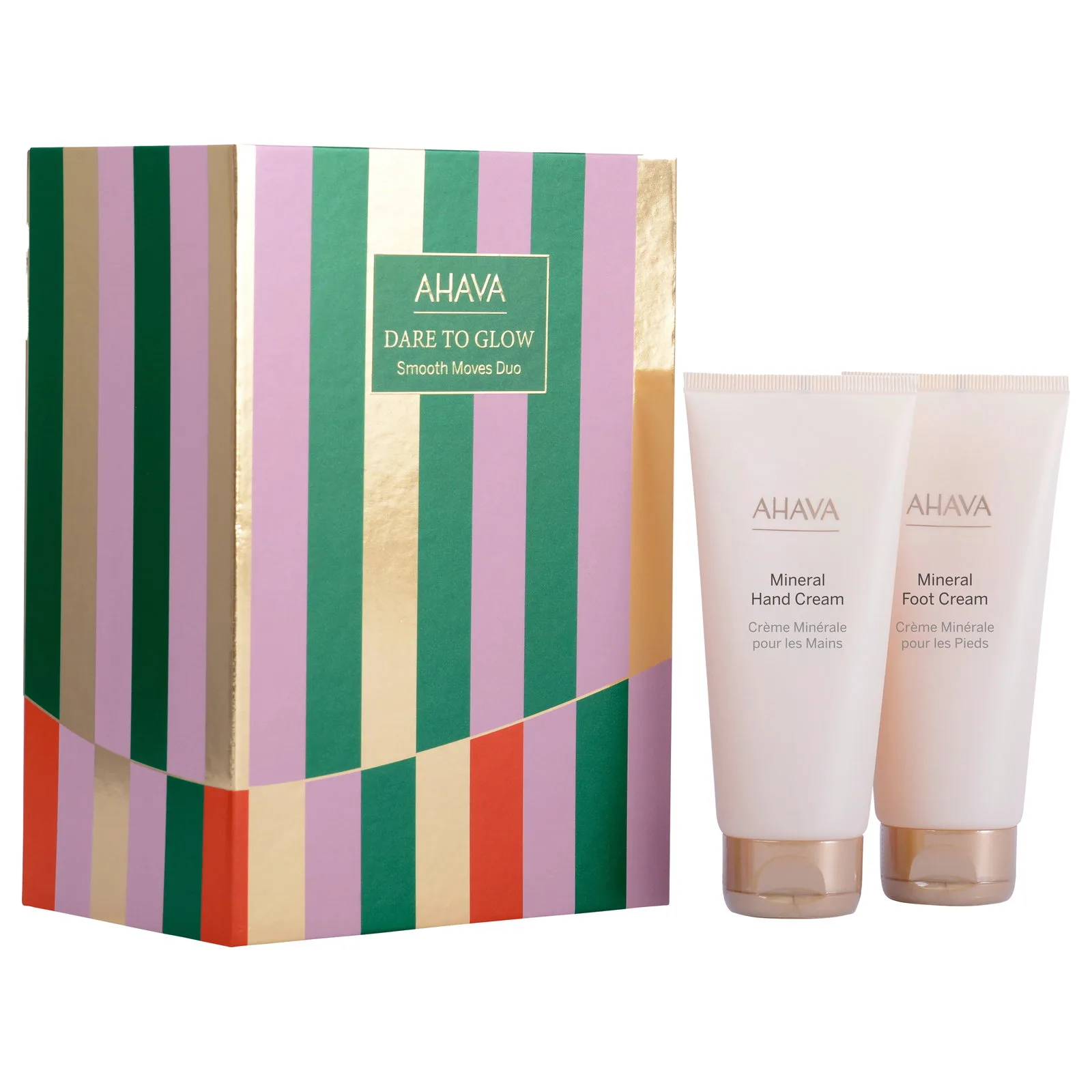 AHAVA Dare To Glow Set Ahava:  Dead Sea Water, Hydration, Hand Cream, 100 ml + Mineral, Nourishing, Foot Cream, 100 ml thumbnail 4