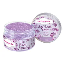 Lilac flower shower body scrub