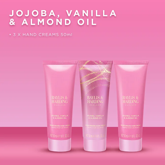 Baylis & Harding Jojoba, Vanilla & Almond Oil Hand Cream Gift Set 3 pcs thumbnail 2