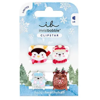 Invisibobble Clipstar Kids Cozy Snowy Friends Hair Clip 4 pcs thumbnail 6