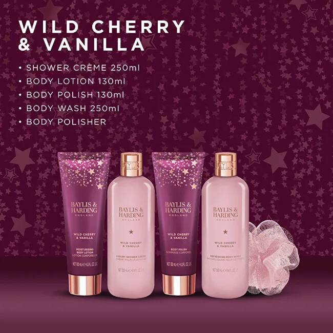 Baylis & Harding Wild Cherry & Vanilla Body Care Gift Set 5 pcs. thumbnail 4