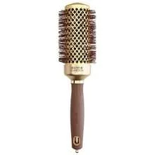 Expert blowout shine round brush wavy bristles gold & brown 45 mm