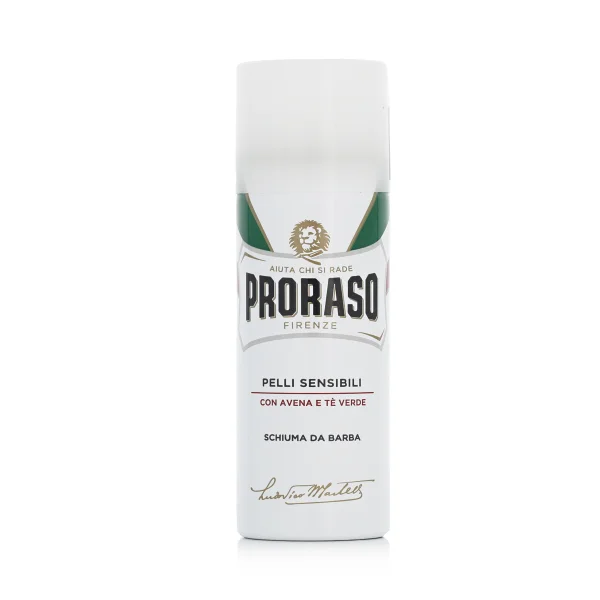 White shaving foam