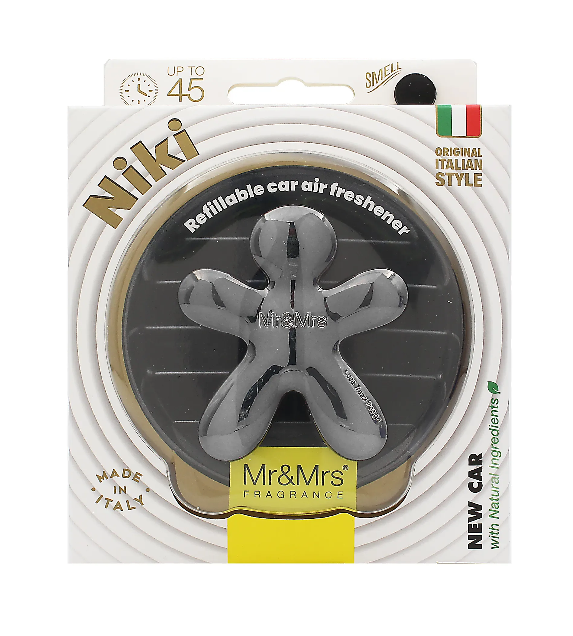 Mr & Mrs Fragrance Niki Titanium Car Air Freshener New Car thumbnail 4