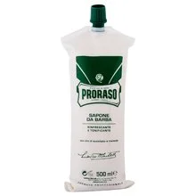 Green shaving cream