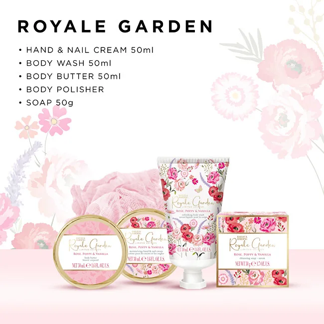 Baylis & Harding Baylis & Harding Body Care Gift Set in Tin - Royale Garden, 5pcs thumbnail 3