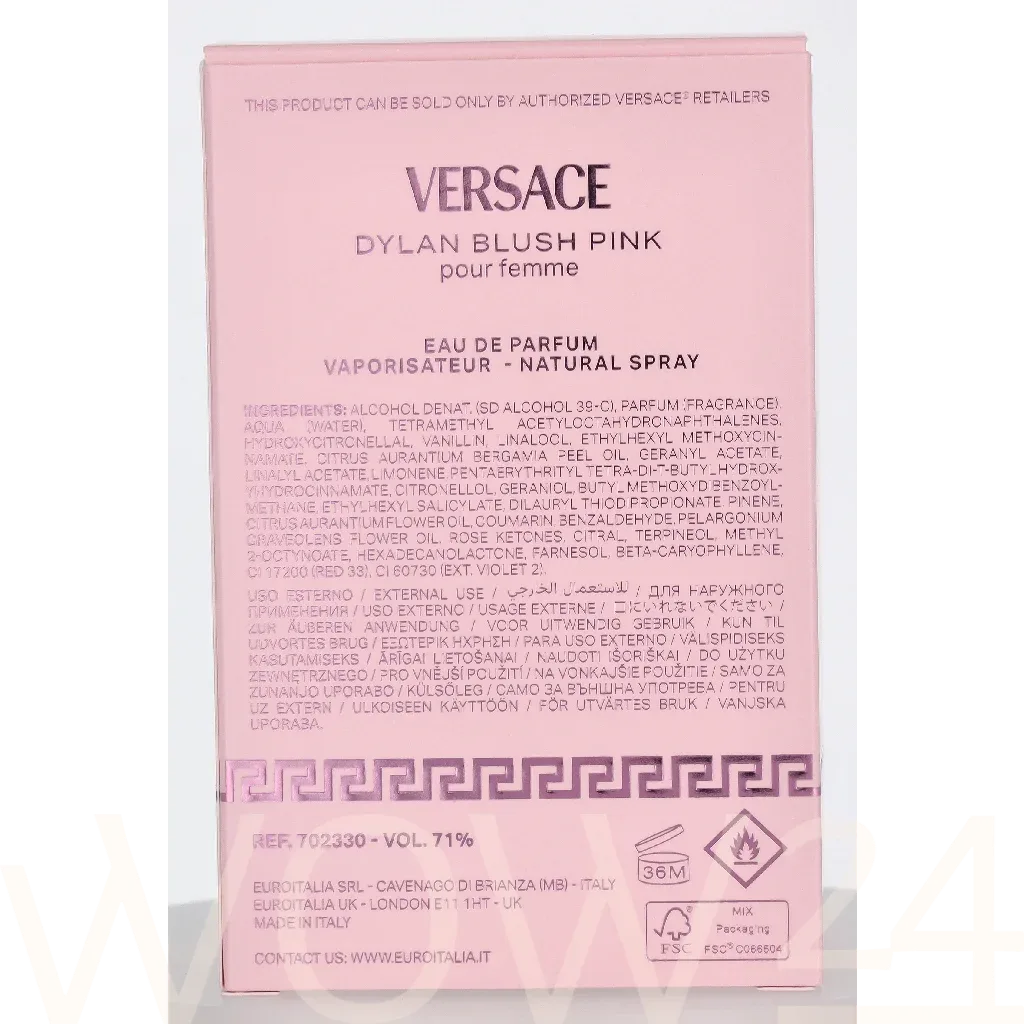 Versace Versace Dylan Blush Pink Edp Spray thumbnail 3