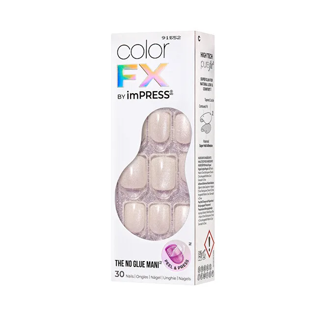 Kiss Kiss Glue-on nails ImPRESS Color FX - Rebel 30 pcs thumbnail 2