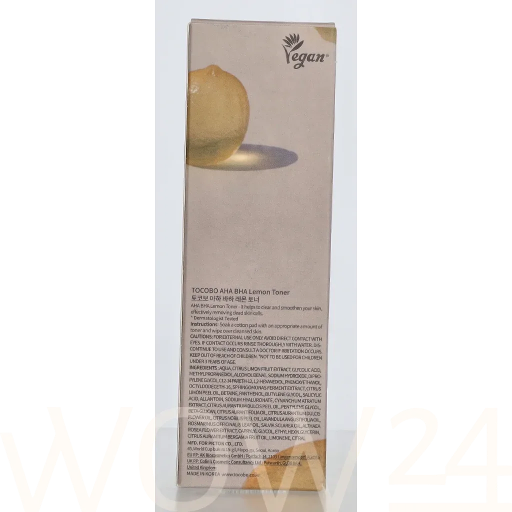 TOCOBO Tocobo AHA BHA Lemon Toner thumbnail 3