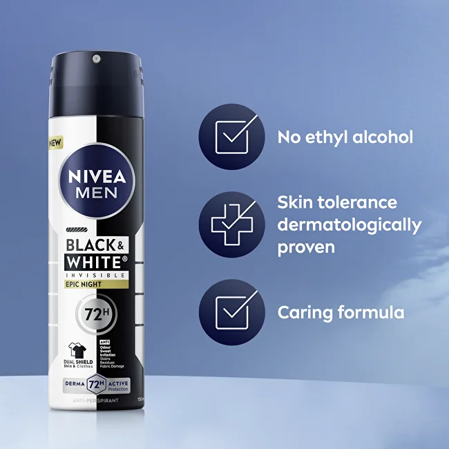 Nivea Antiperspirant spray B&W Epic Night Anti-Perspirant 150 ml thumbnail 5