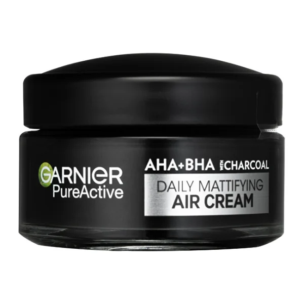 Pure active aha + bha charcoal daily mattifying air cream