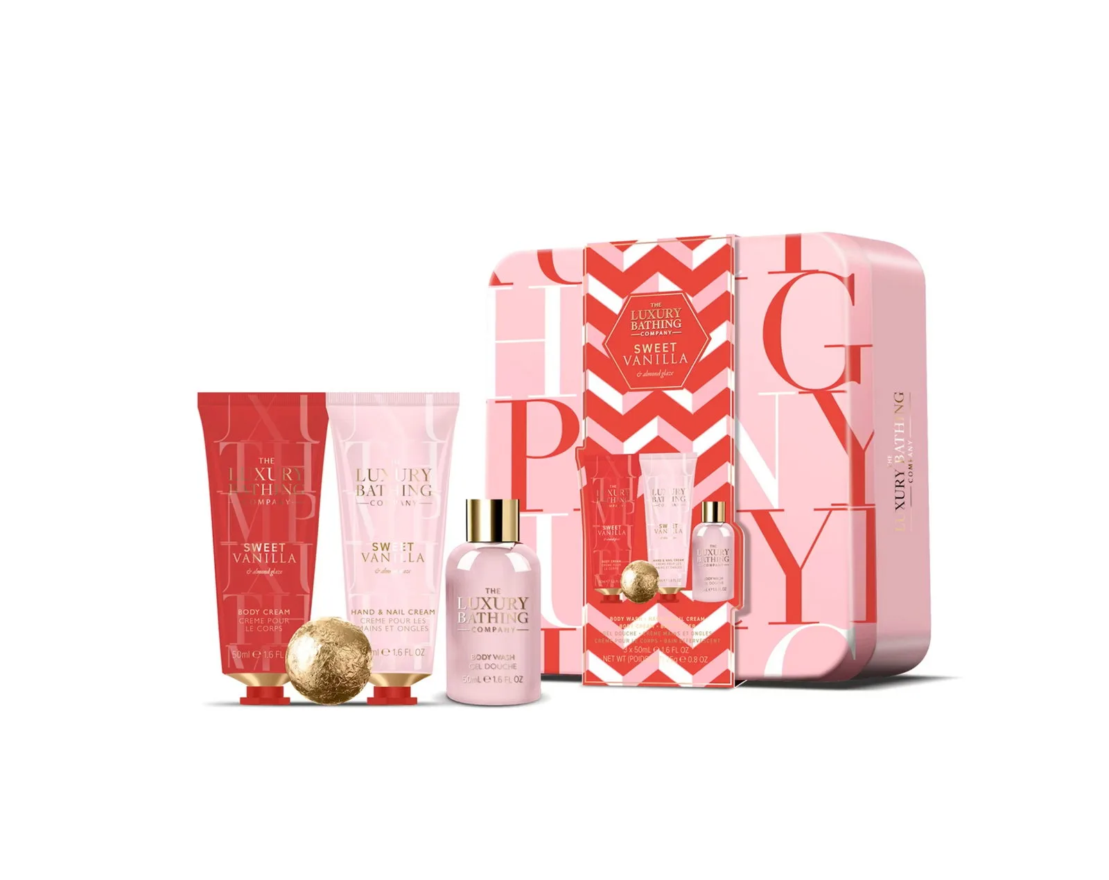 The Luxury Bathing Company Gift set in a tin box Vanilla & Almonds 4 pcs thumbnail 3