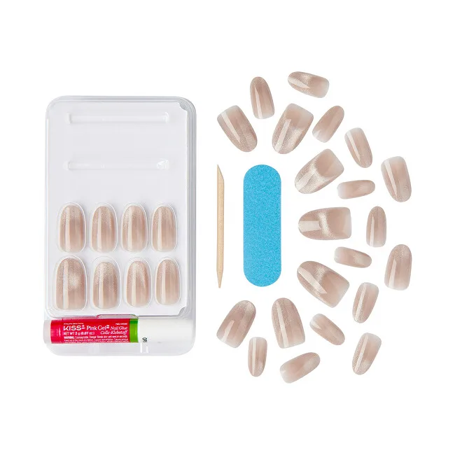 Kiss Gel nails Gel Fantasy Magnetic (Drama) 28 pcs thumbnail 5